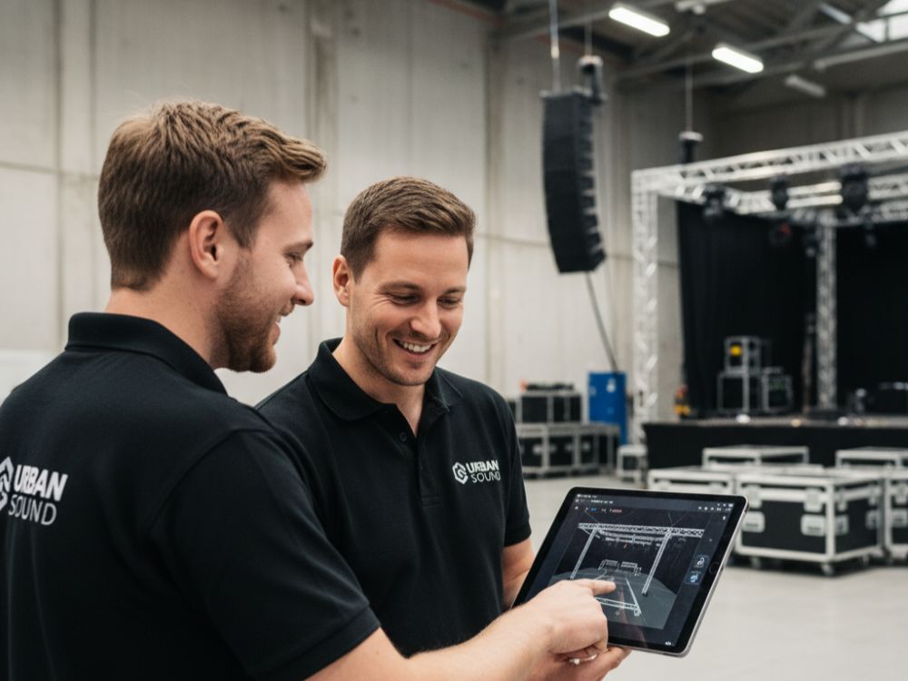 Specjalista Urban Sound doradzający w kwestiach technicznych wydarzenia